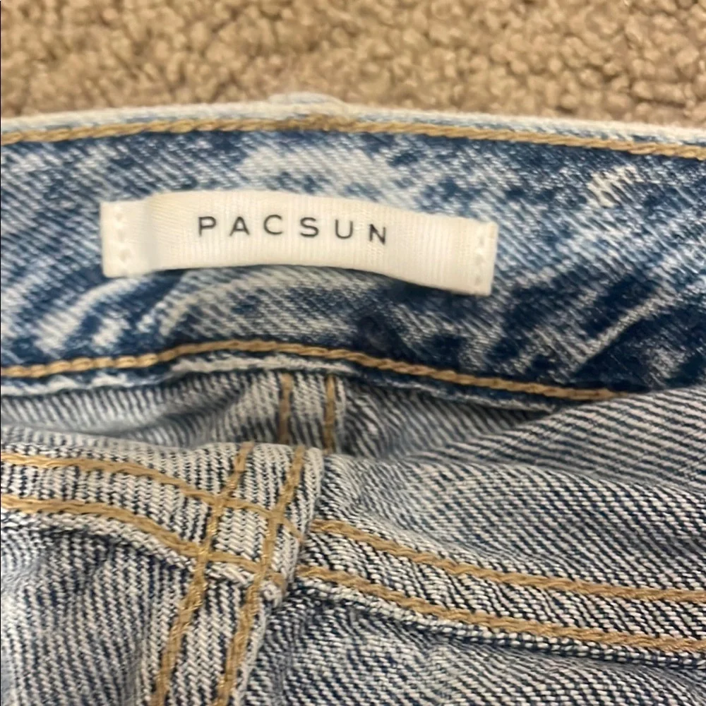 PacSun Blue High Rise Ripped Jeans - Picture 3 of 3